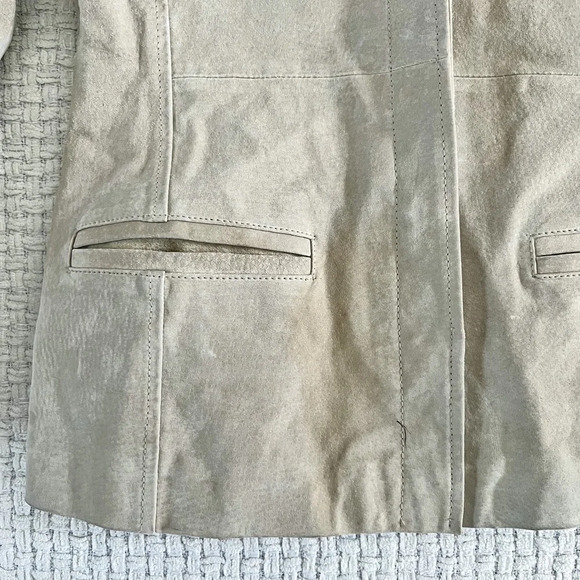 VINTAGE Y2K Suede Blazer Jacket - Picture 7 of 7